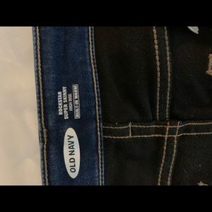 Old navy size 12 tall blue jeans.